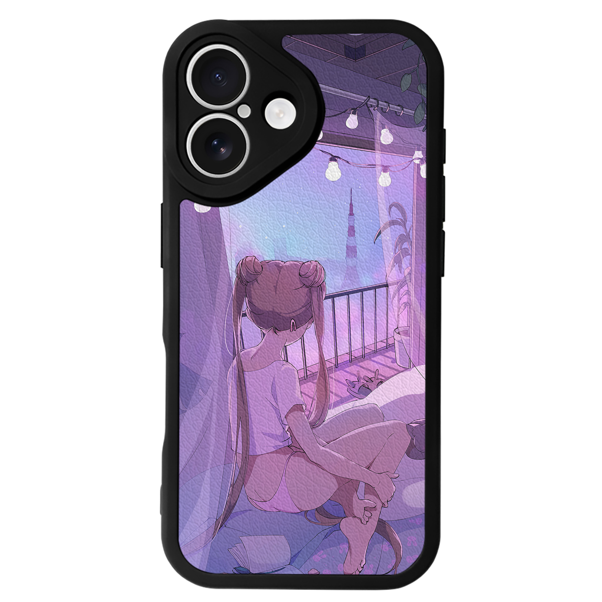 （画像用） 美少女戦士セーラームーン Sailor Moon 【iPhone 16シリーズ対応】シリコンスマホケース（レザー調） 材質：シリコン